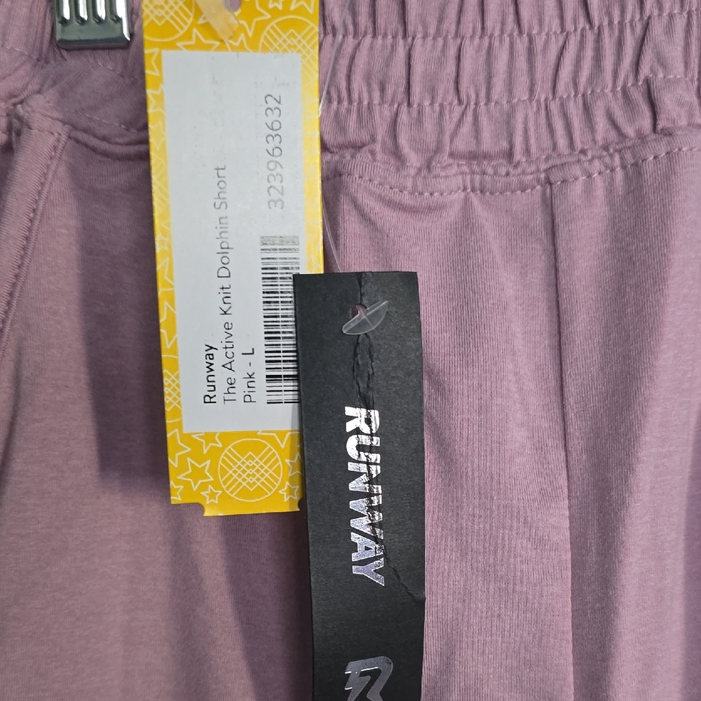 Kids Light Pink Athletic Shorts - Picture 2 of 3